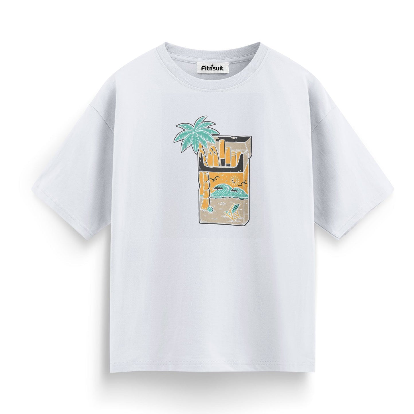 Beach in Cocktail Glass Art T shirt for everyone