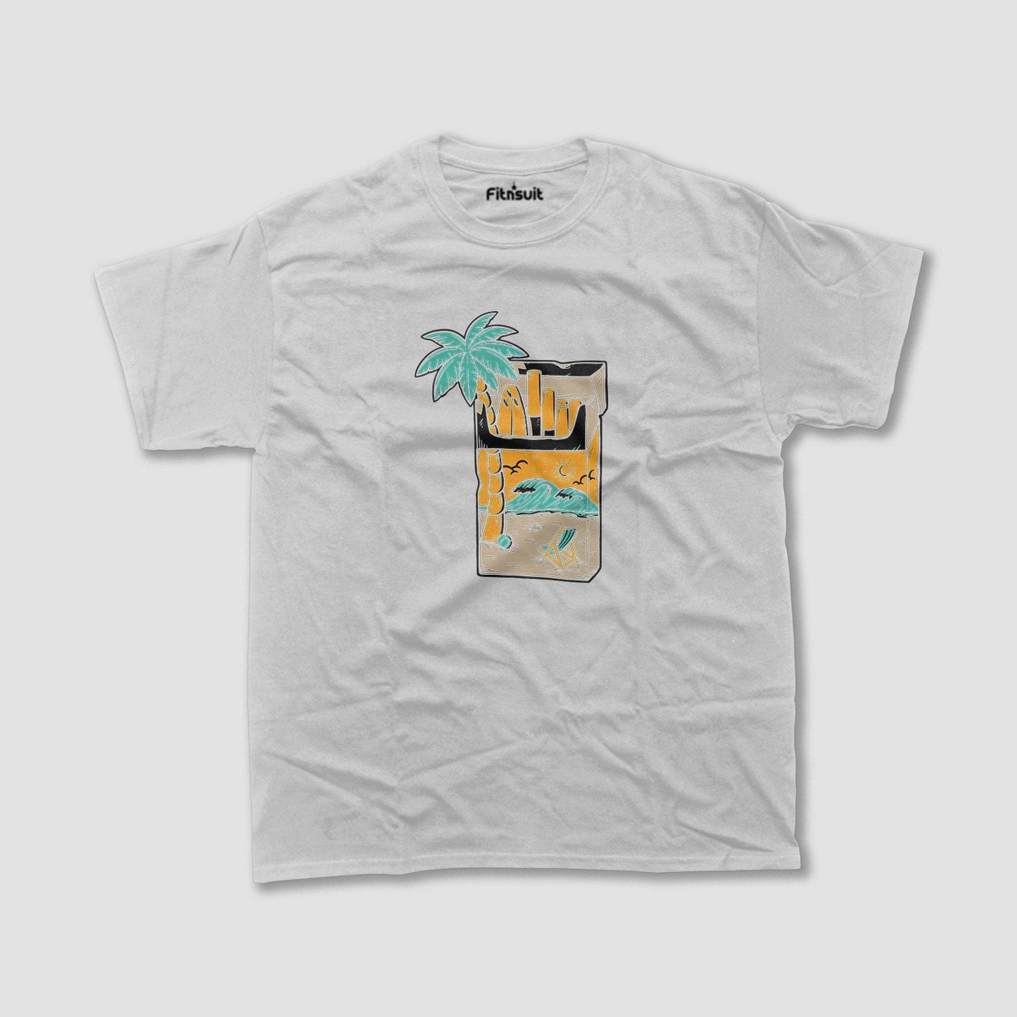 Beach in Cocktail Glass Art T shirt for everyone