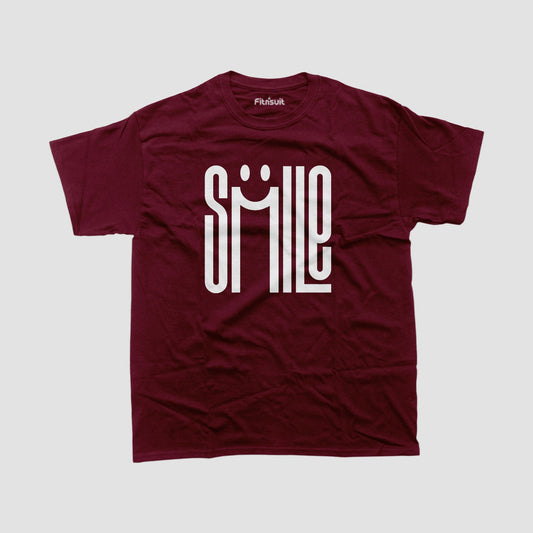 Smile Typography Creative Layout T shirt for everyone