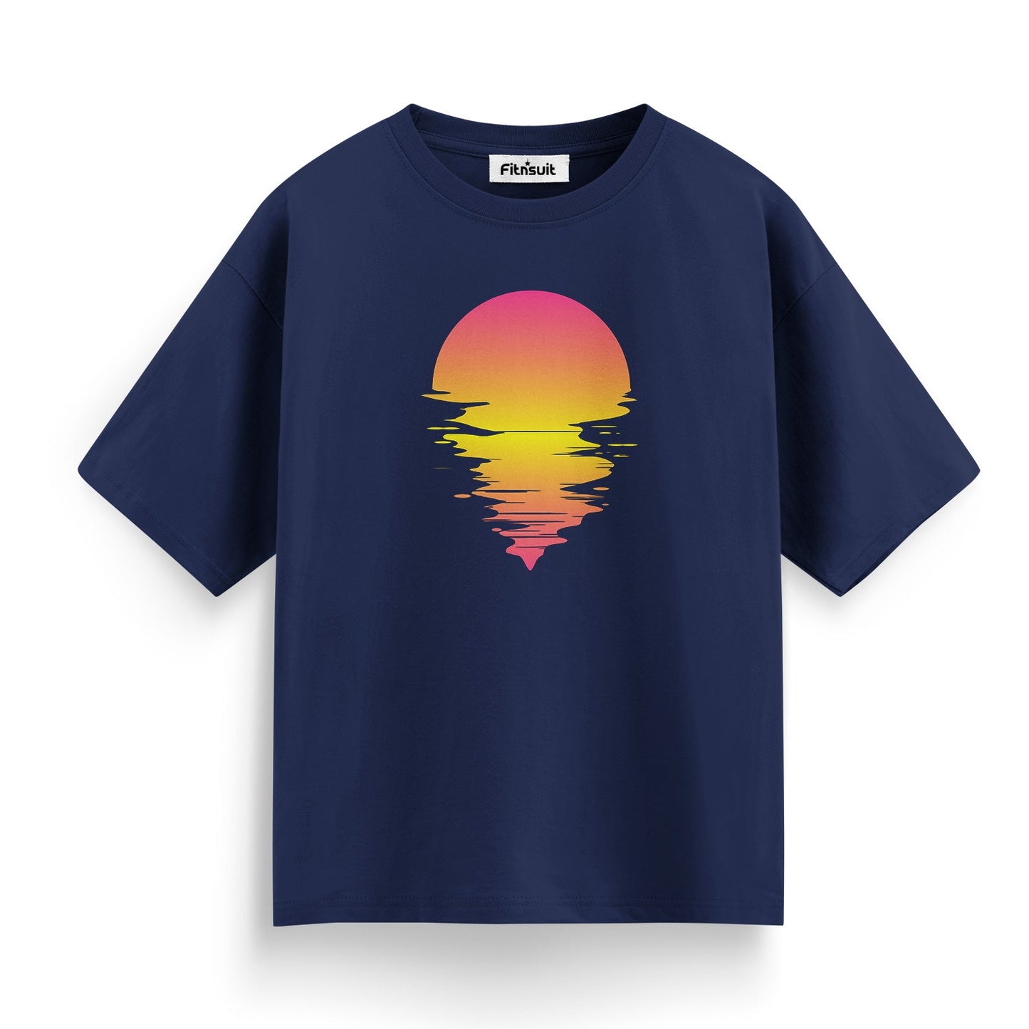 Retro Sunset Gradient Aesthetic T shirt for everyone