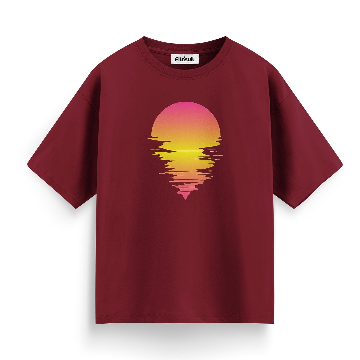 Retro Sunset Gradient Aesthetic T shirt for everyone