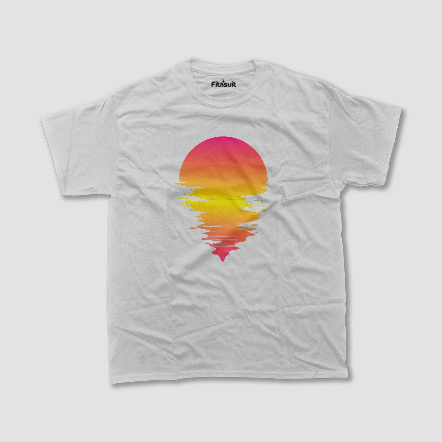 Retro Sunset Gradient Aesthetic T shirt for everyone