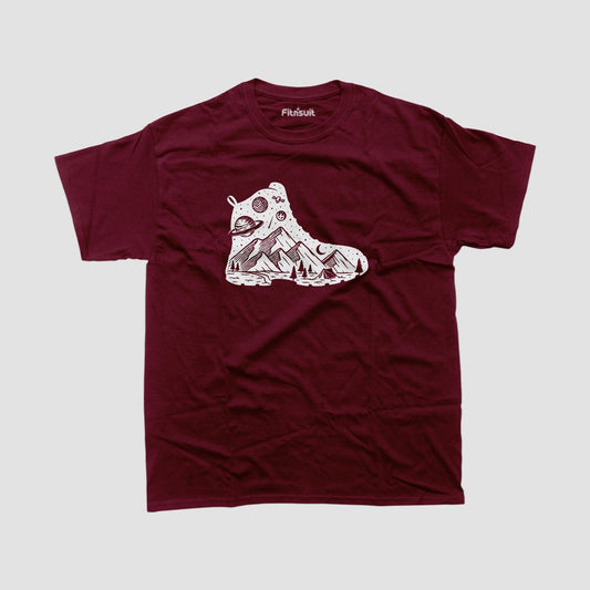 White Bear in Mountain Terrain T shirt for everyone