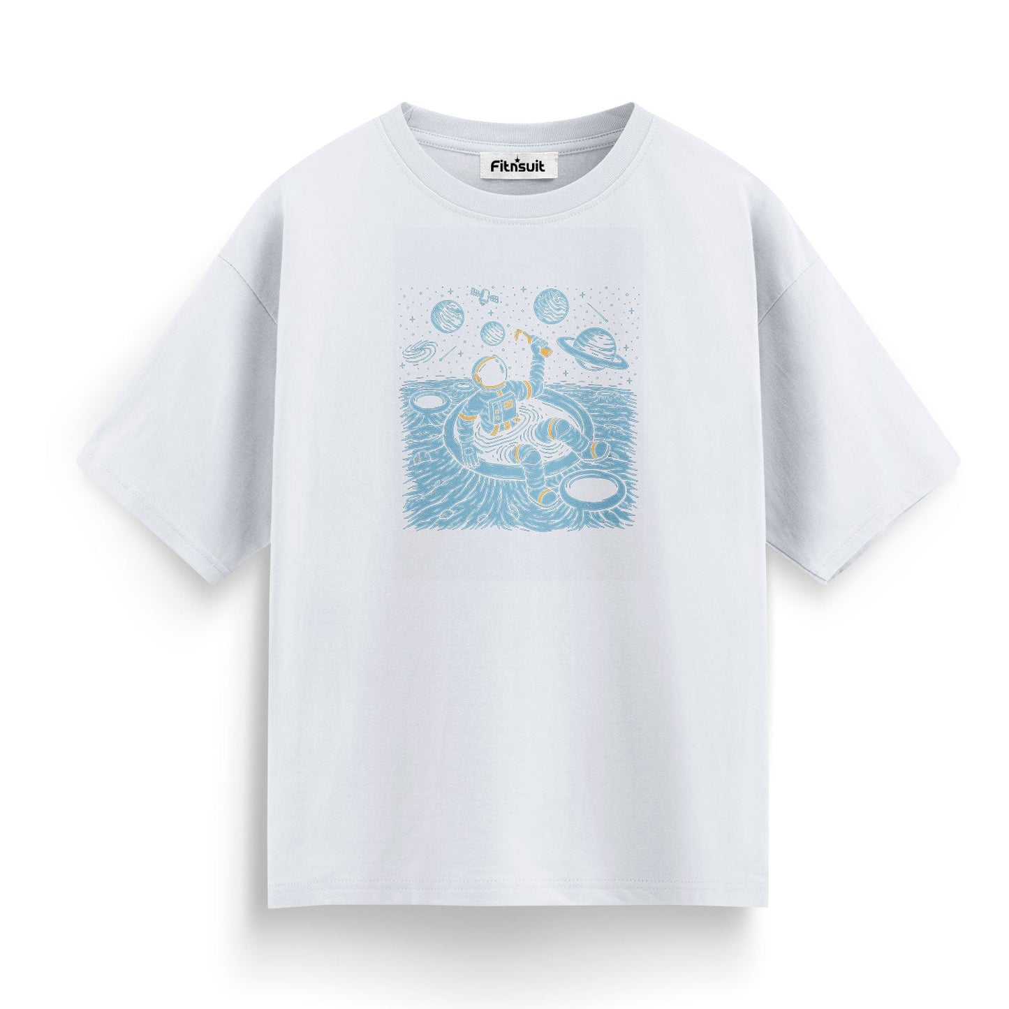 Astronaut Floating in Space Galaxy T shirt for everyone