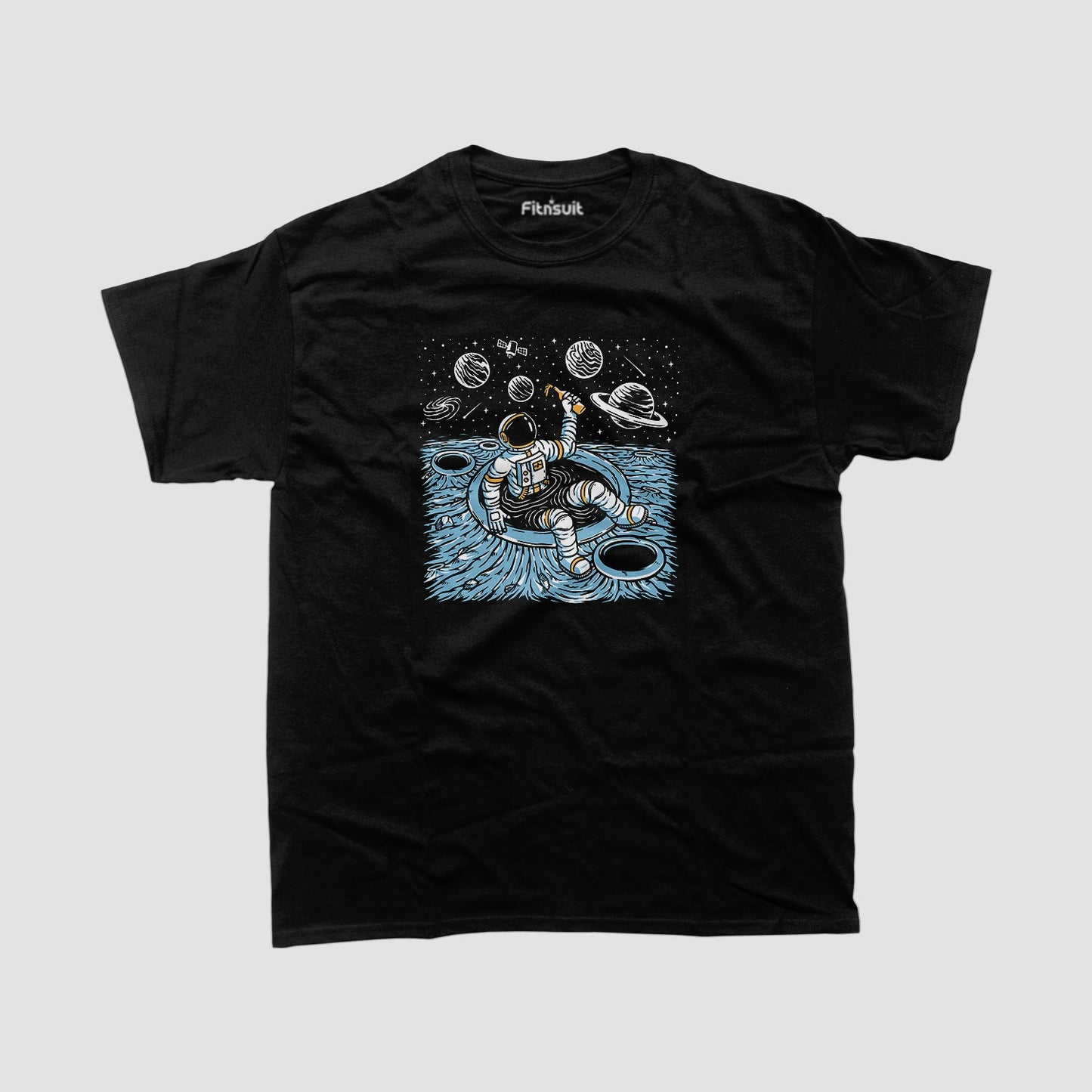 Astronaut Floating in Space Galaxy T shirt for everyone