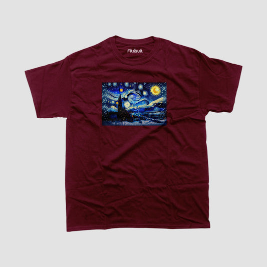 Van Gogh Starry Night Tribute T shirt for everyone