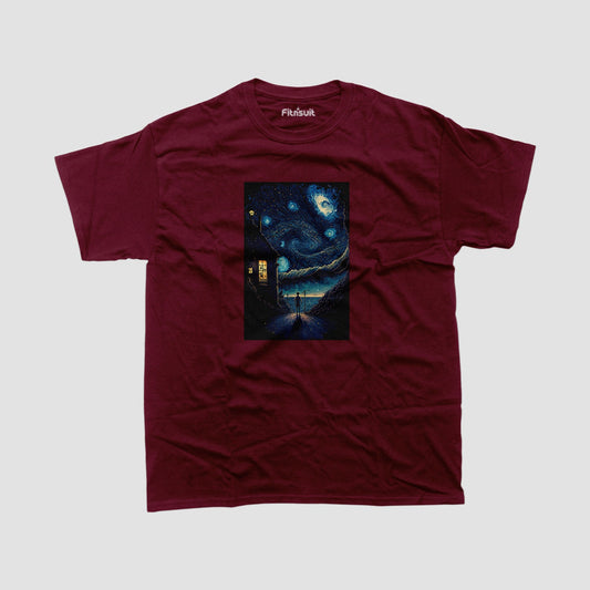 TARDIS Under Starry Sky T shirt for everyone