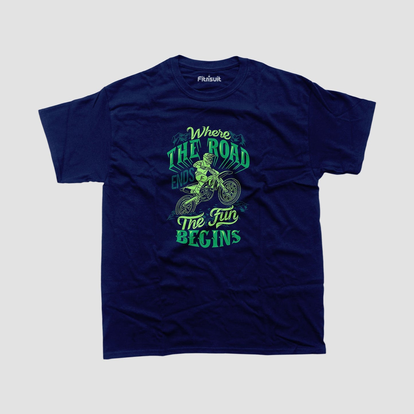 Where The Road Ends Fun Begins Bike Adventure T shirt