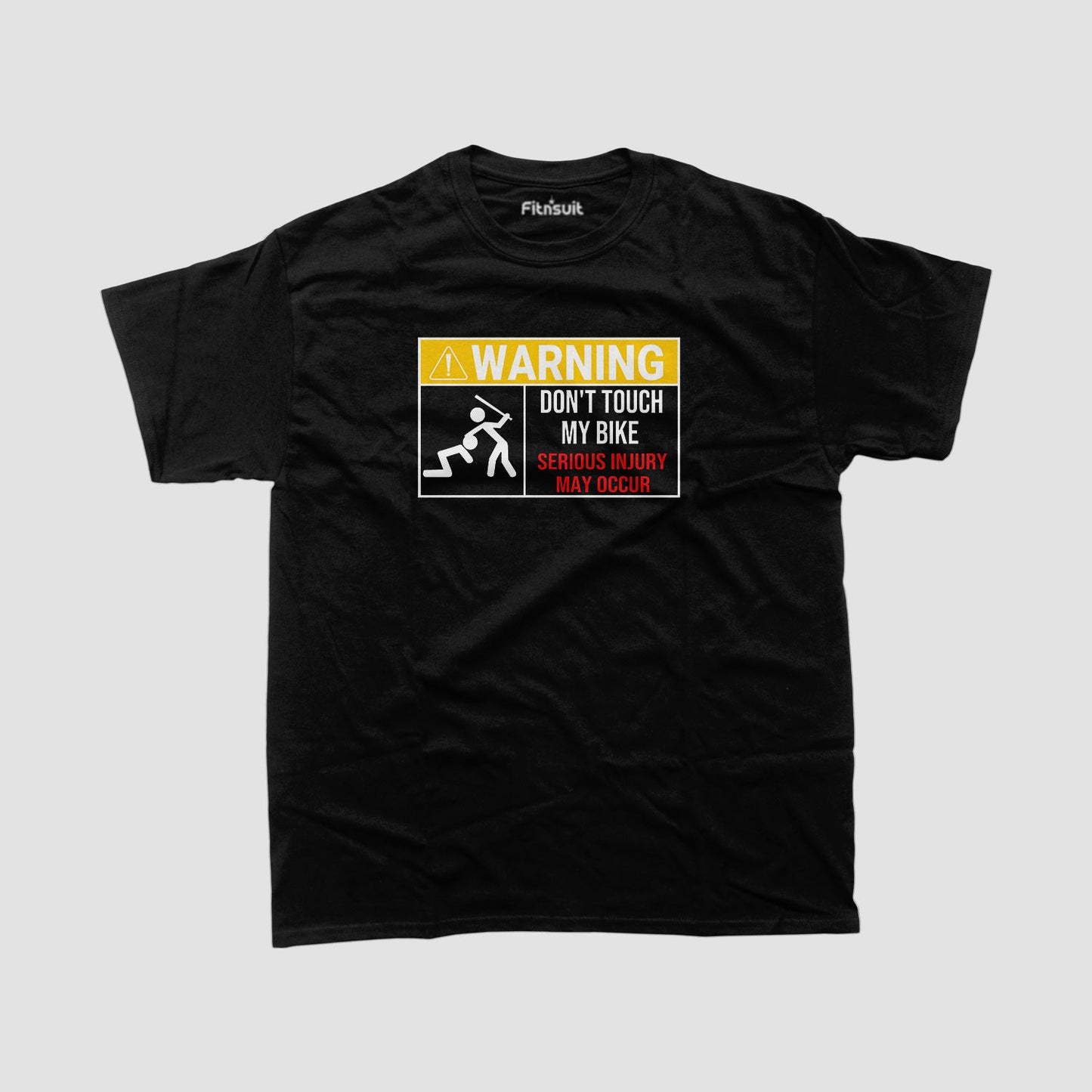 Warning Don’t Touch My Bike Motorcycle Defense T shirt