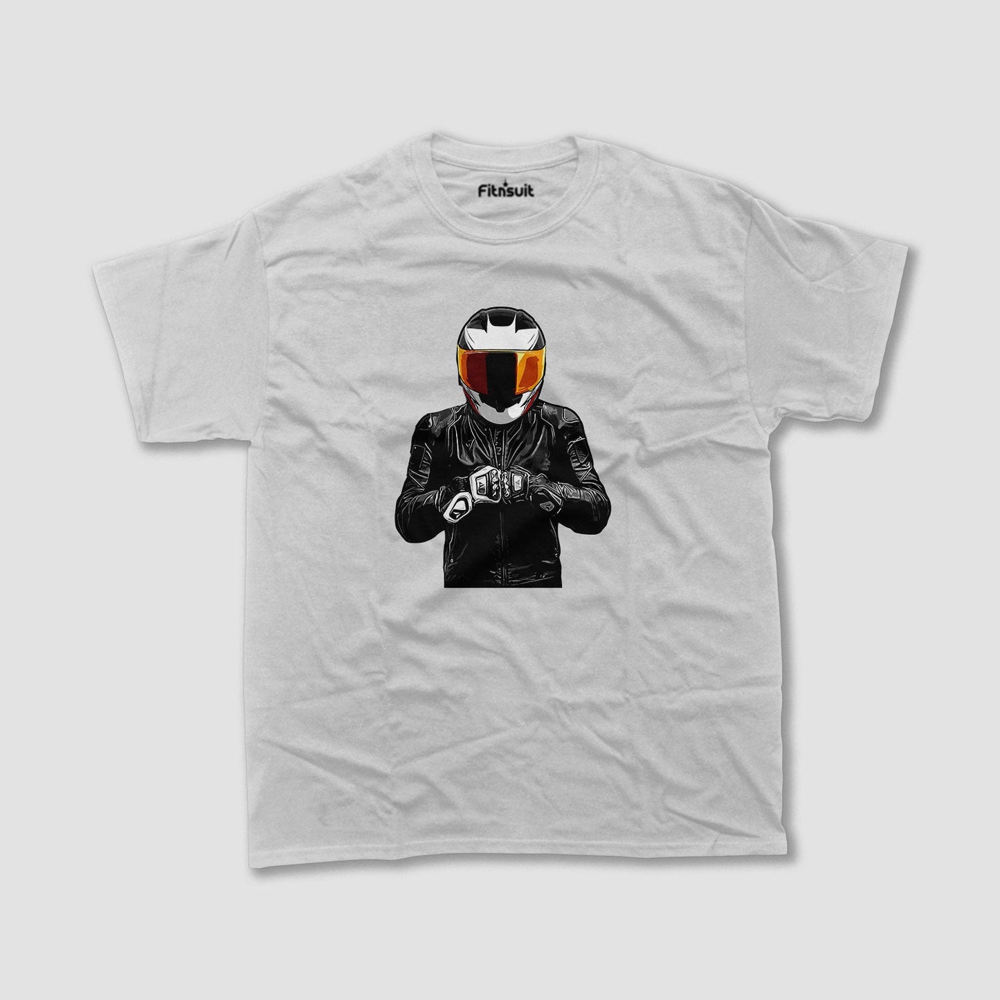 Helmeted Biker Motorcycle Adventure T shirt