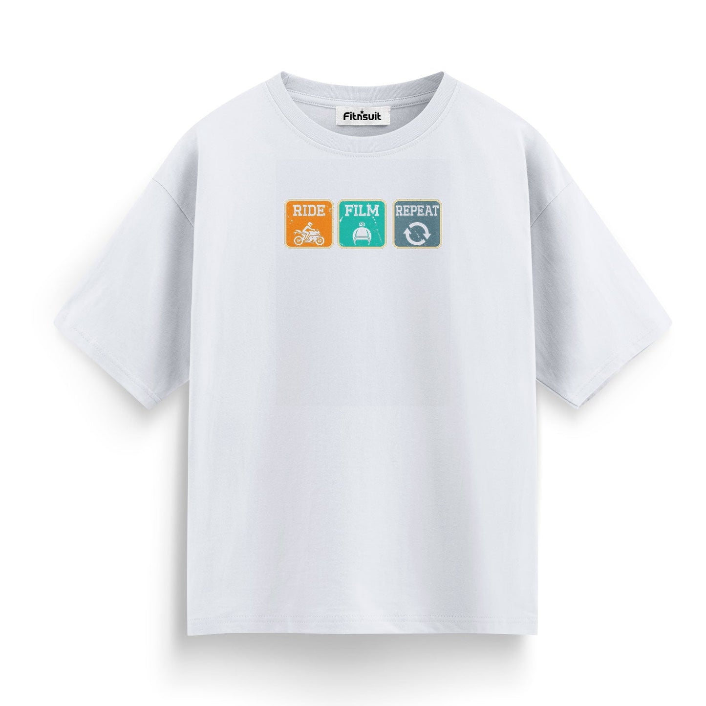 Ride Film Repeat Bike Adventure T shirt