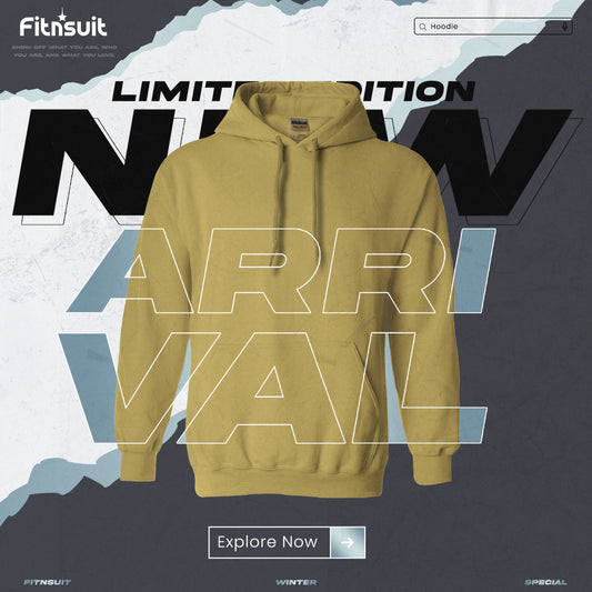 Tama color Solid color Hoodie