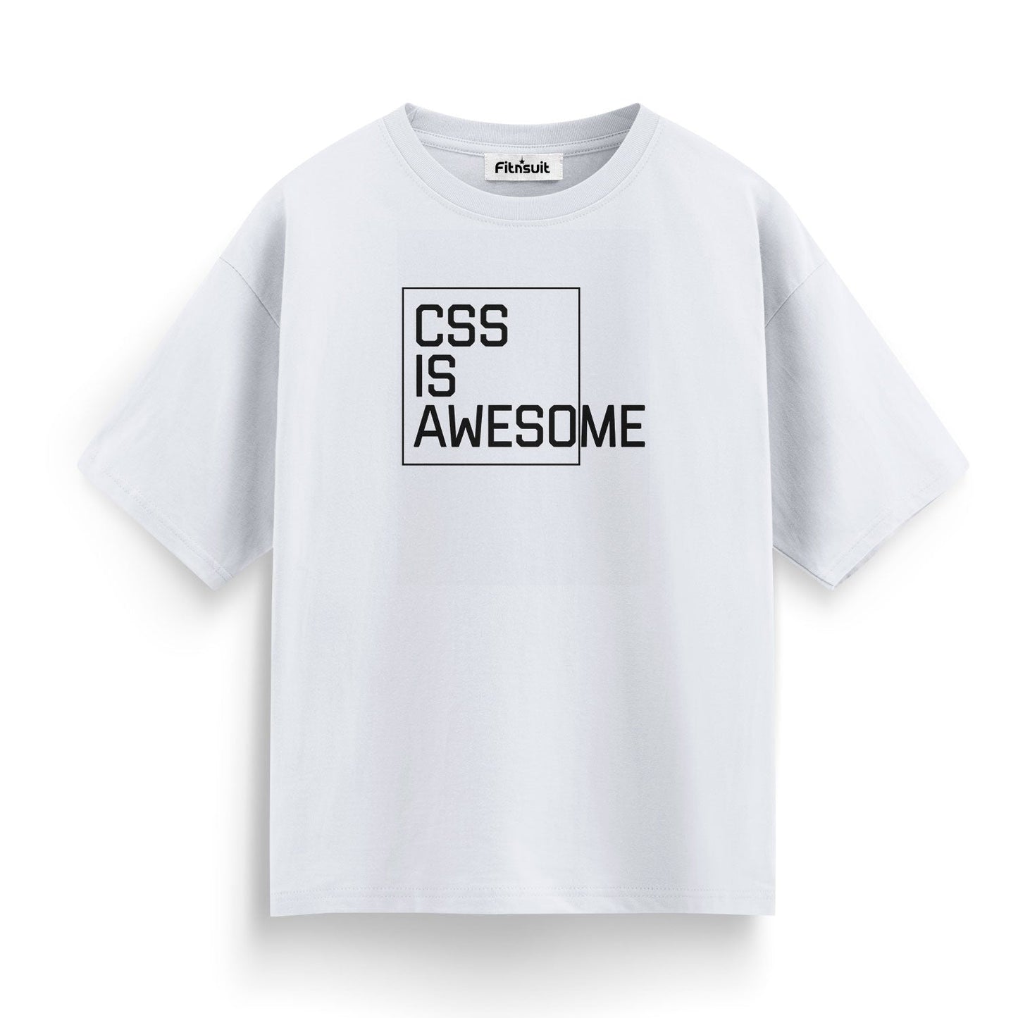 css is awesome funny Programmer Typography Unisex Premium T-shirt
