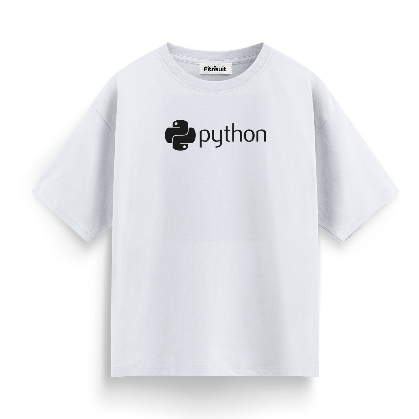 Python Logo funny Programmer Typography Unisex Premium T-shirt