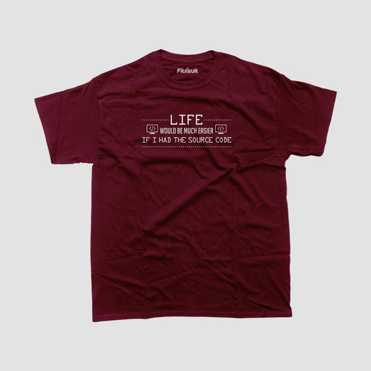 Life would be much easier if i hat the source code Programmer Typography Unisex Premium T-shirt