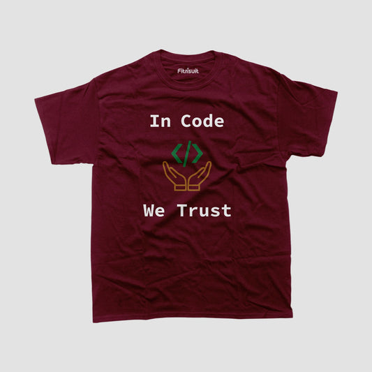 in Code we trust Typography Unisex Premium T-shirt