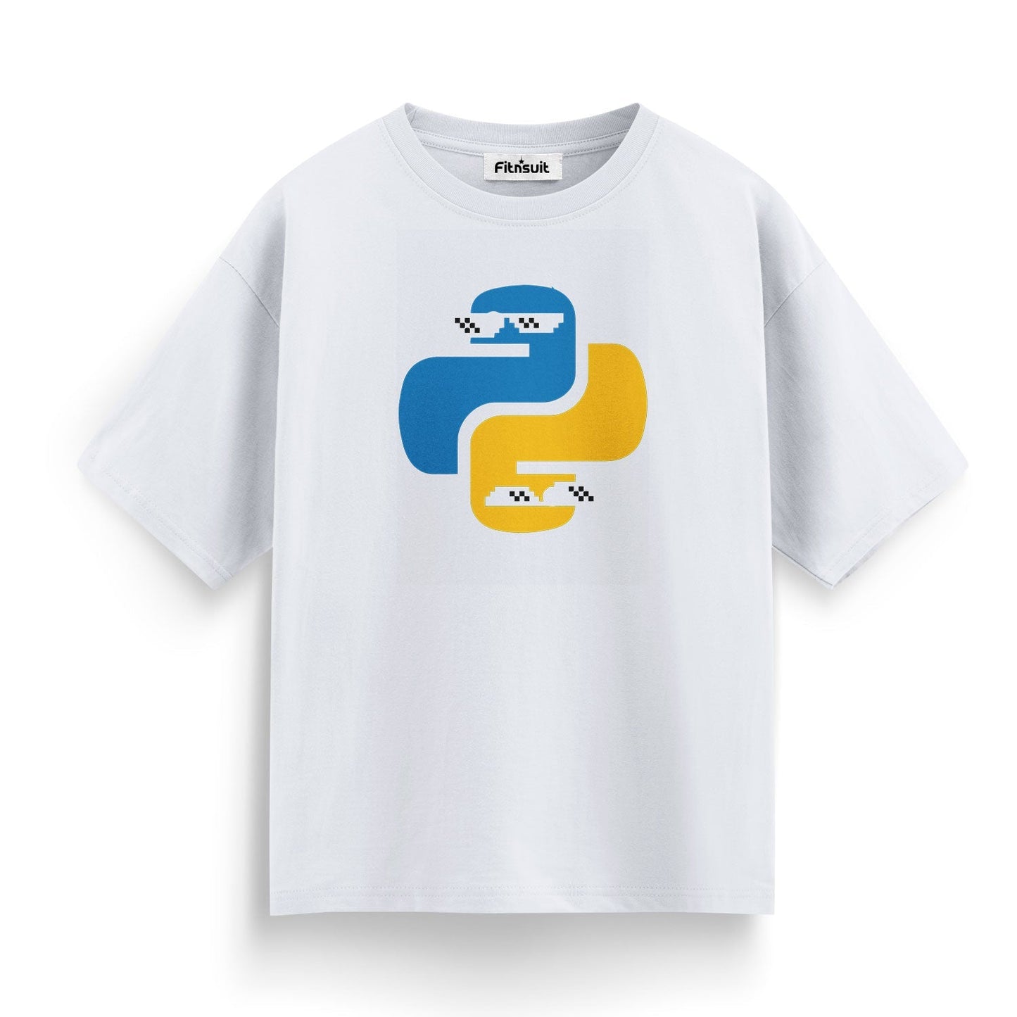 python logo Programmer Typography Unisex Premium T-shirt