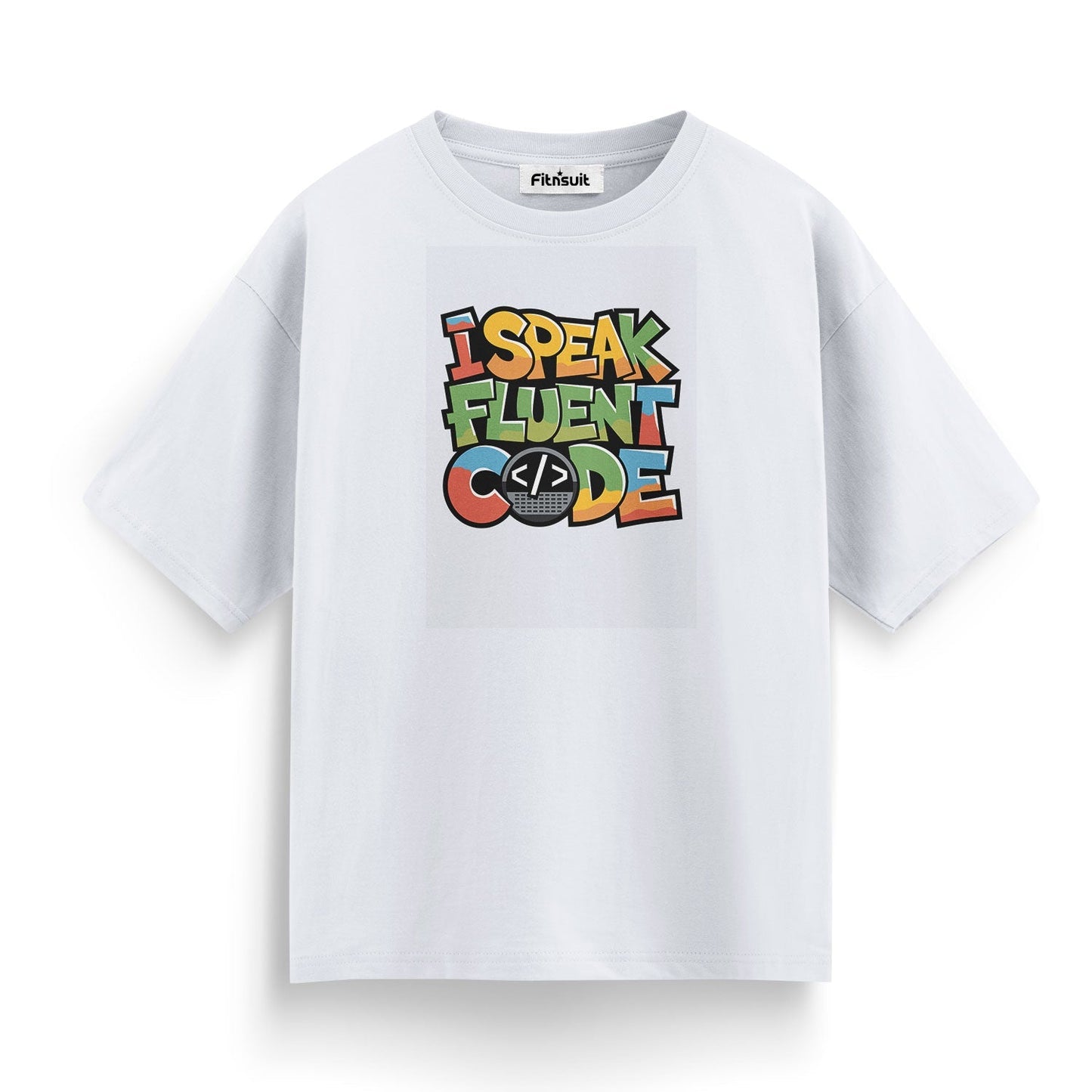 I speak Fluent Code Programmer Typography Unisex Premium T-shirt