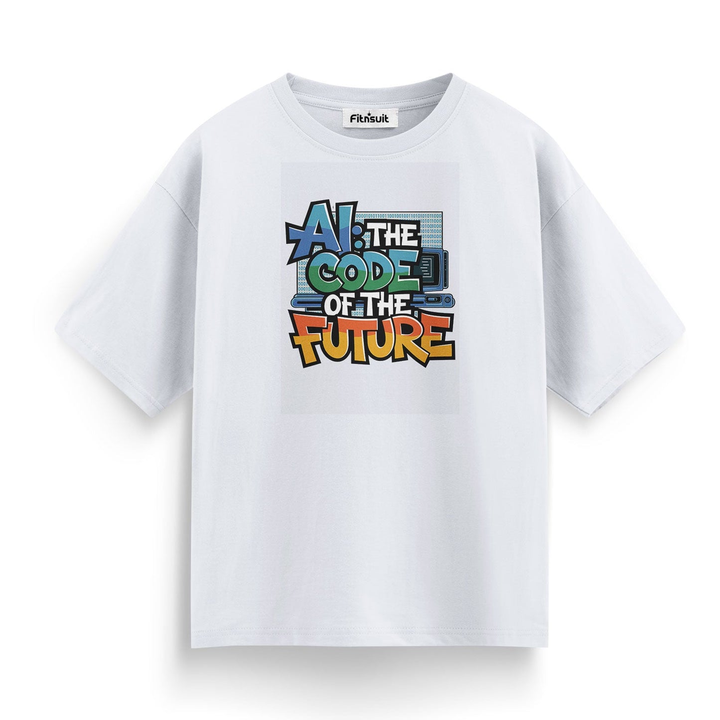Ai the code of the future Programmer Typography Unisex Premium T-shirt