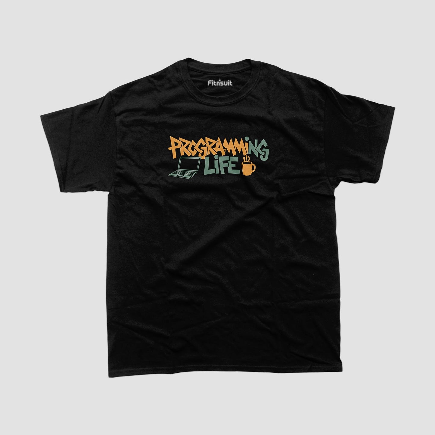 Programming life Programmer Typography Unisex Premium T-shirt