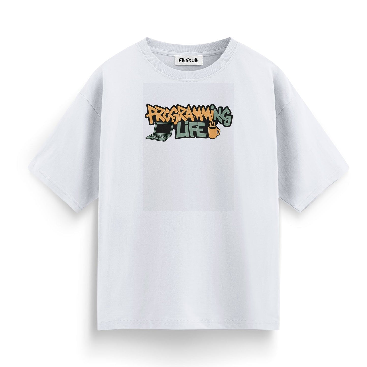 Programming life Programmer Typography Unisex Premium T-shirt