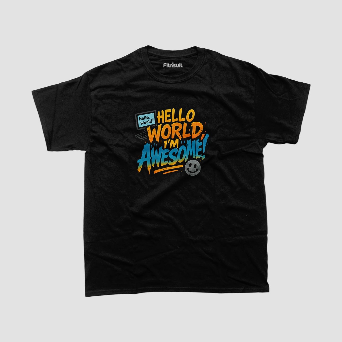 Hello World I'M Awesome Programmer T-Shirt