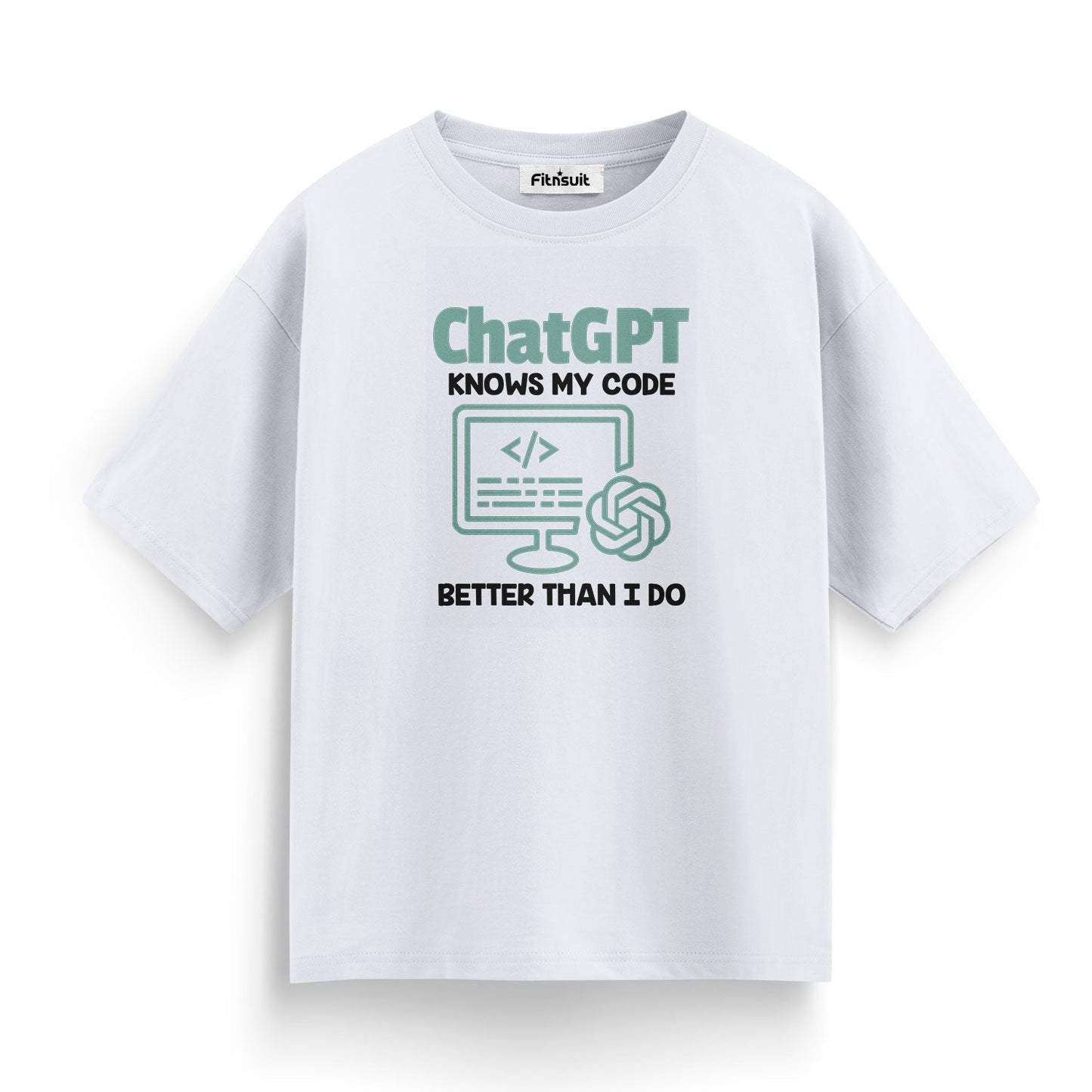 Chatgpt knows my code better than i do funny Programmer quote Unisex Premium T-shirt