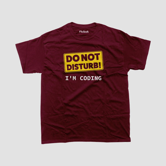 Do not Disturb! im Coding funny Programmer quote Unisex Premium T-shirt