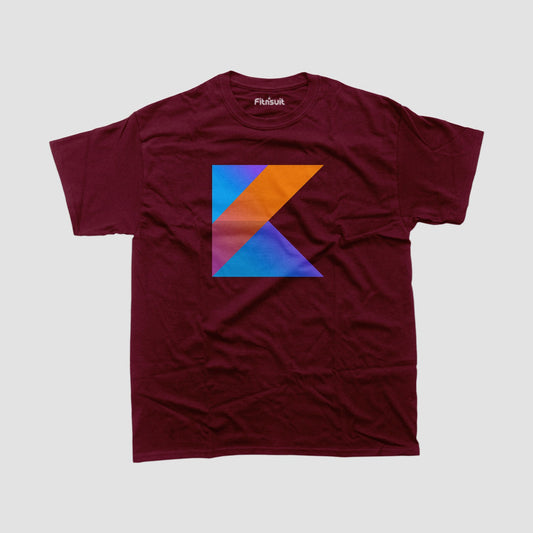 Kotlin T shirt for programmer and coder.