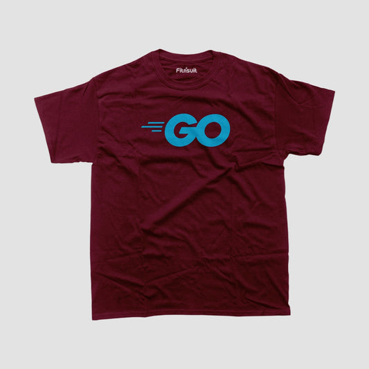 GO logo T shirt for programmer and coder.
