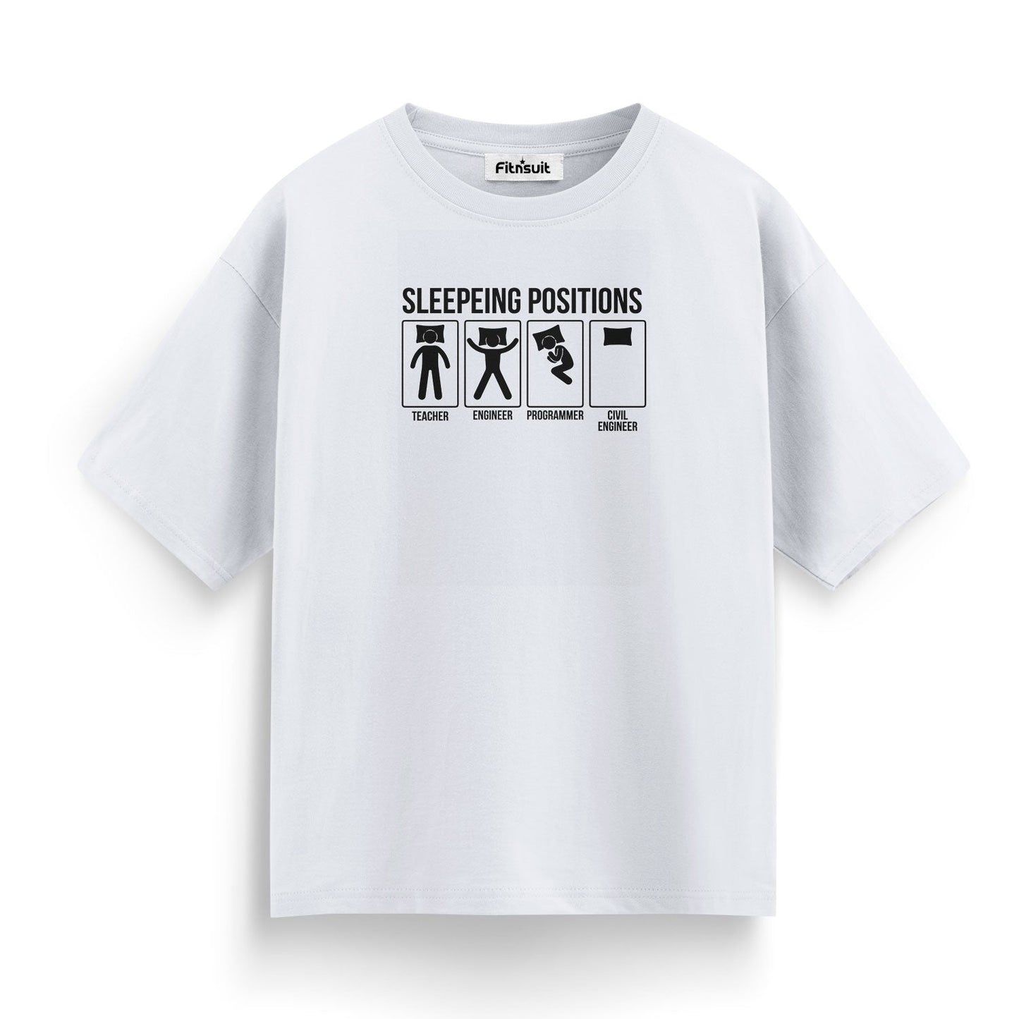 Sleeping Positions Funny Civil Engineer T shirt