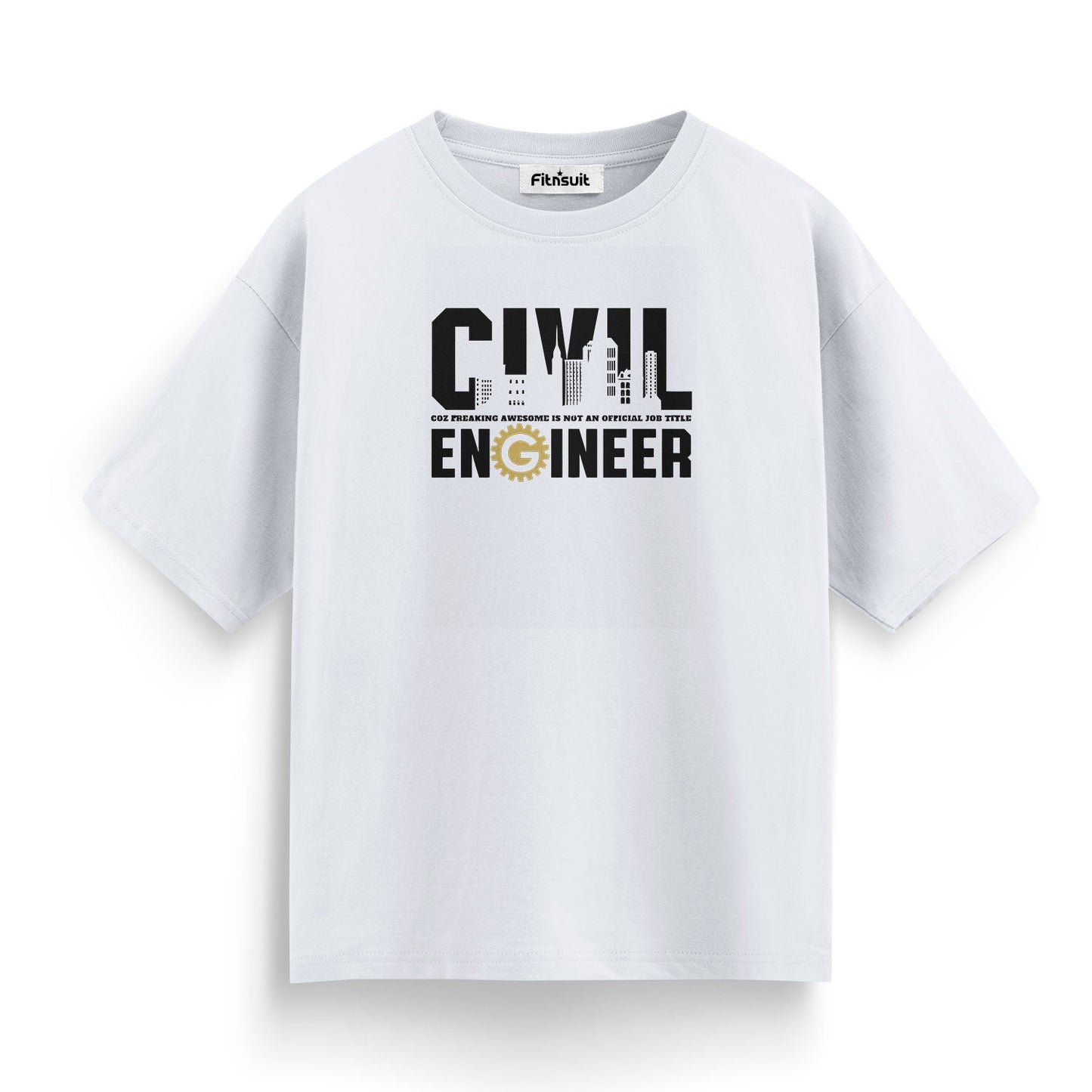 City Skyline Civil Engineer Graphic T shirt