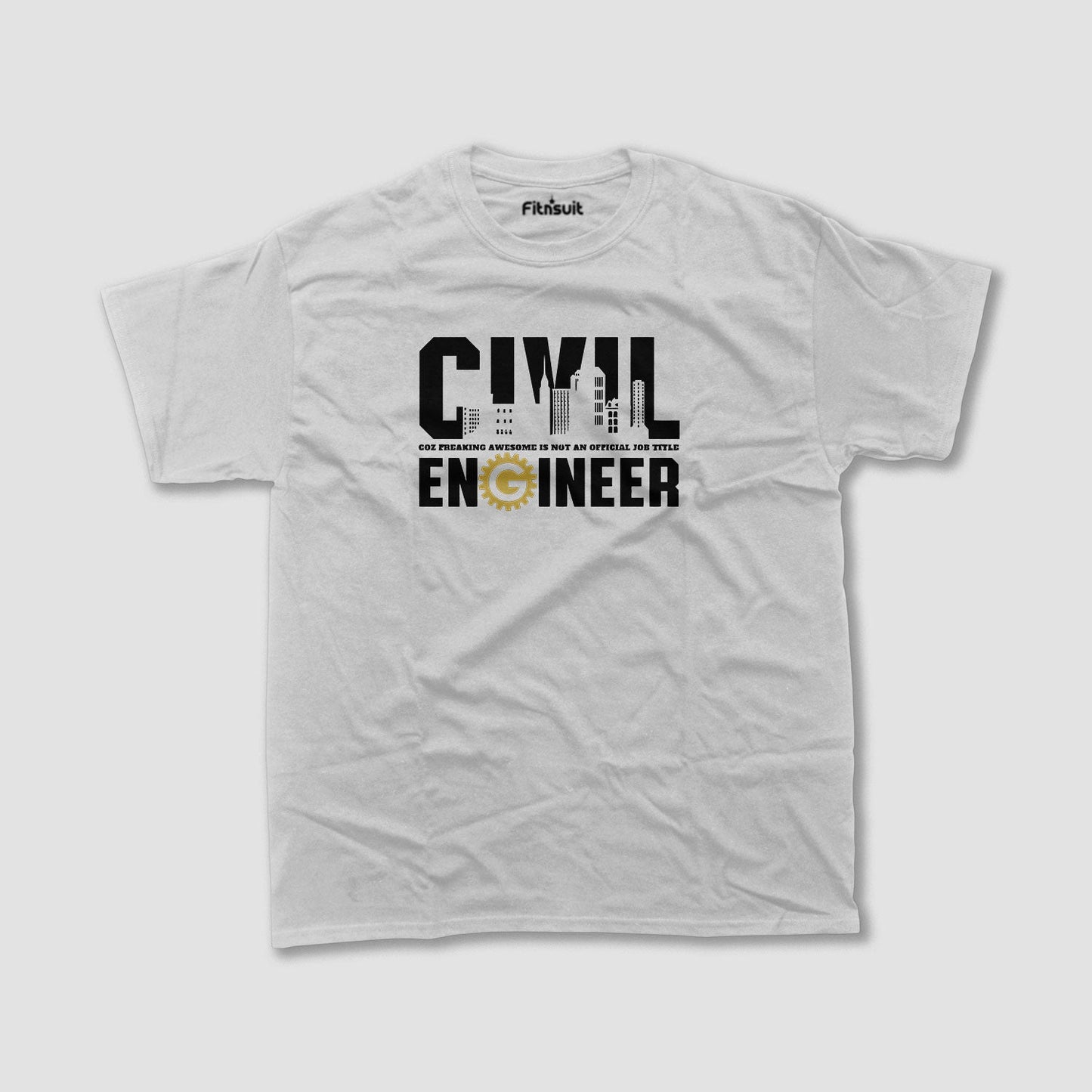 City Skyline Civil Engineer Graphic T shirt