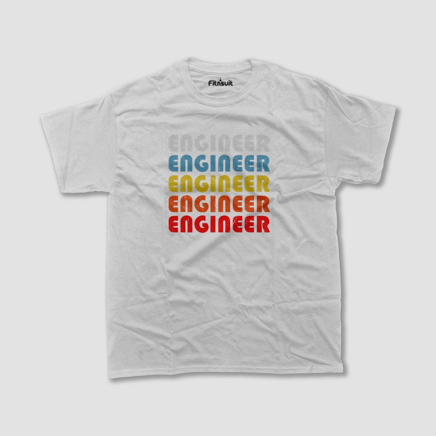 Repeating Text Civil Engineer Design T shirt
