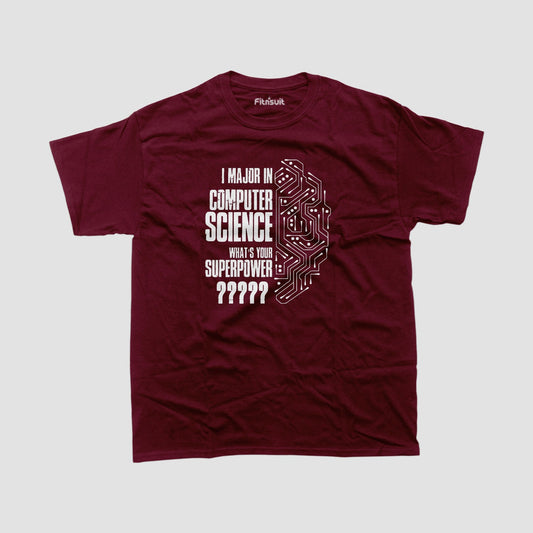 I Major In Computer Science Superpower CSE Engineer T shirt