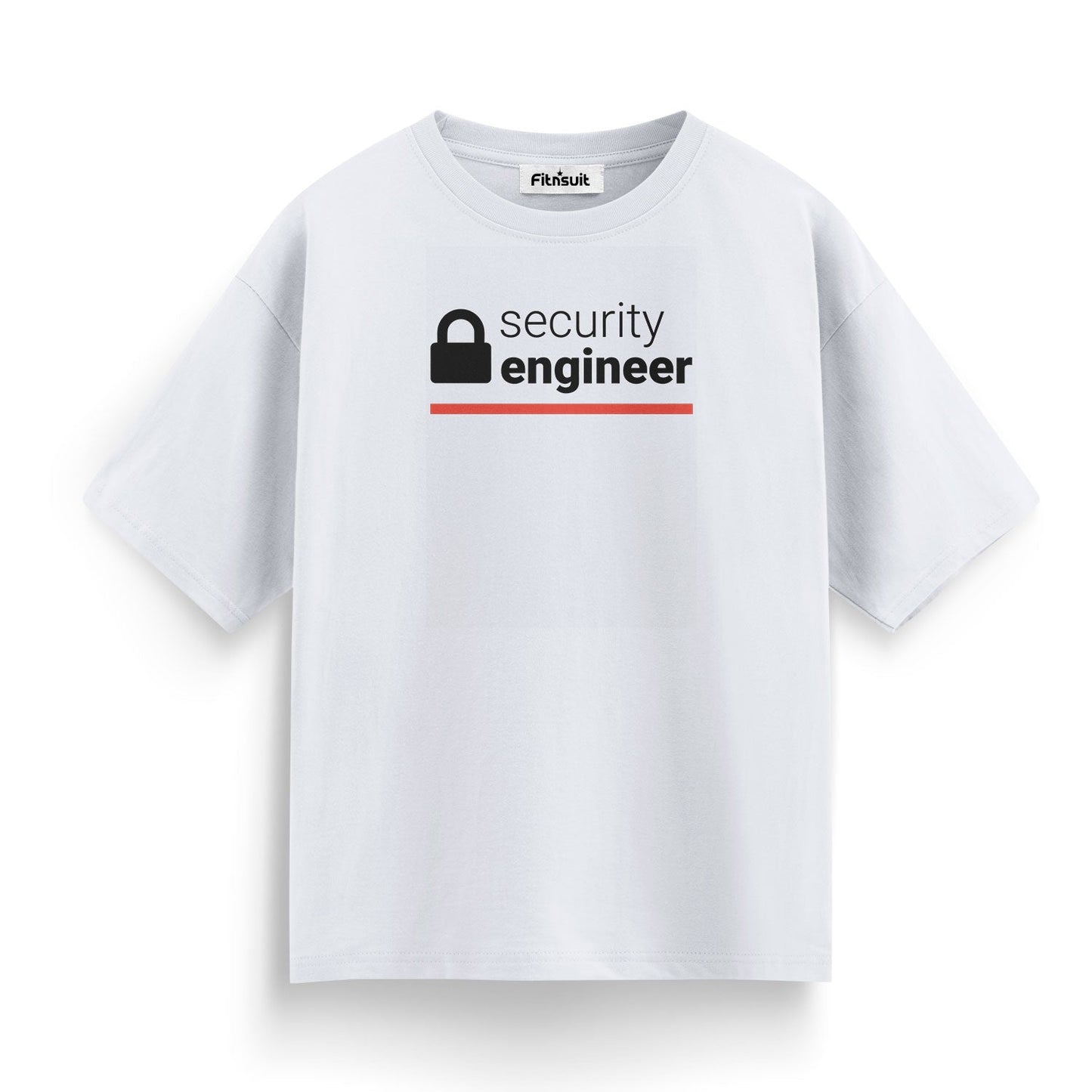 Security Engineer with Lock Icon Ethical Hacker T-Shirt