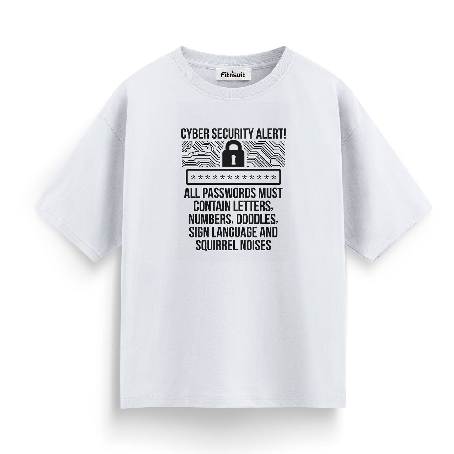 Cyber Security Alert Funny typography T shirt for Ethical Hacker.