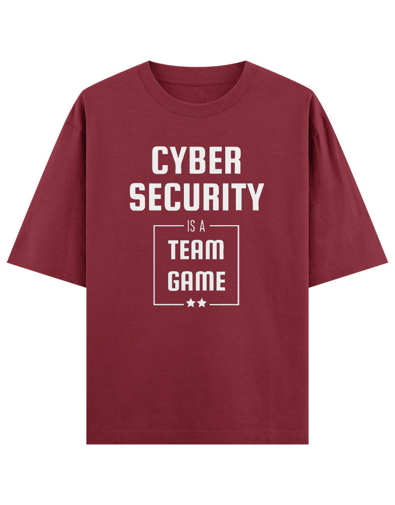 Cyber Security is a team game typography T shirt for Ethical Hacker.
