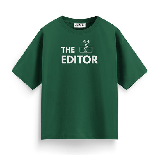 The Editor Minimal Typography T-Shirt for Video Editor