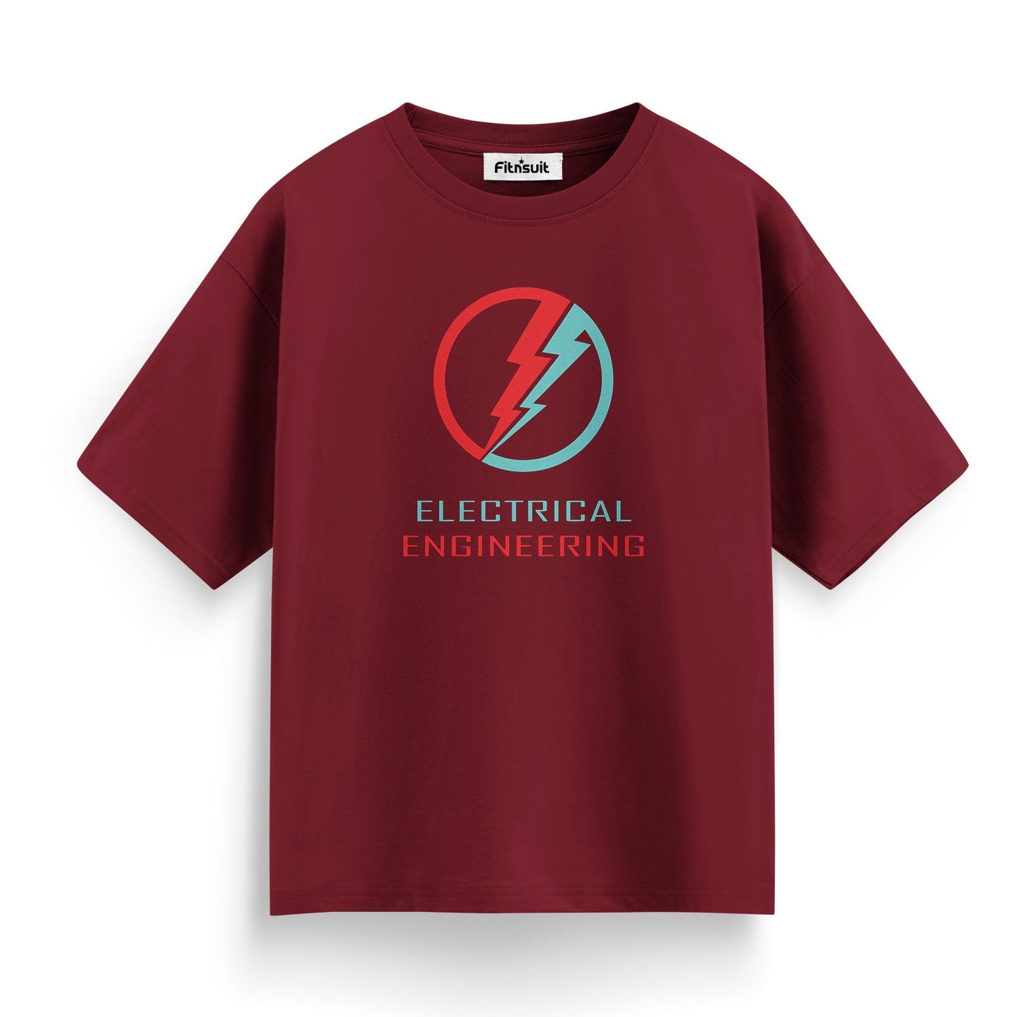 Red Blue Bolt Electrical EnginElectrical Engineerring Minimalist T Shirt