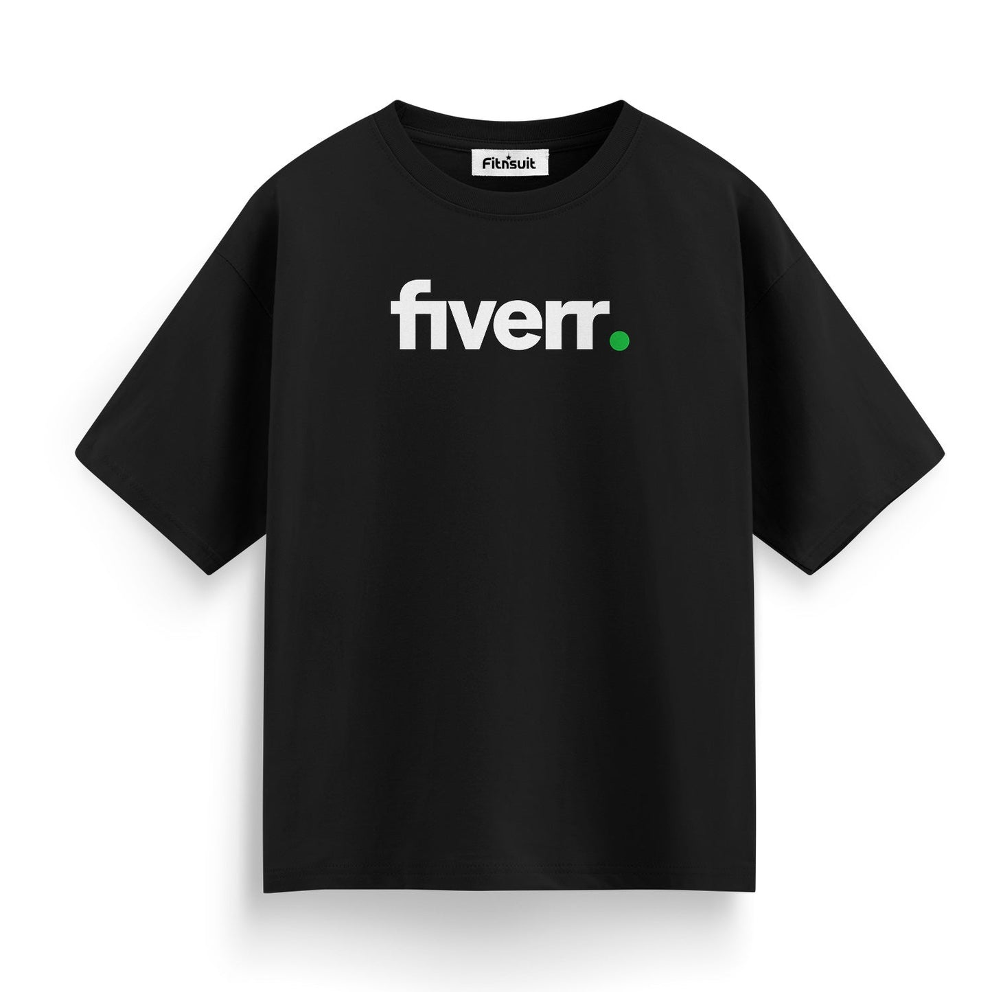 Fiverr White Text on Black Background Freelancer T-Shirt