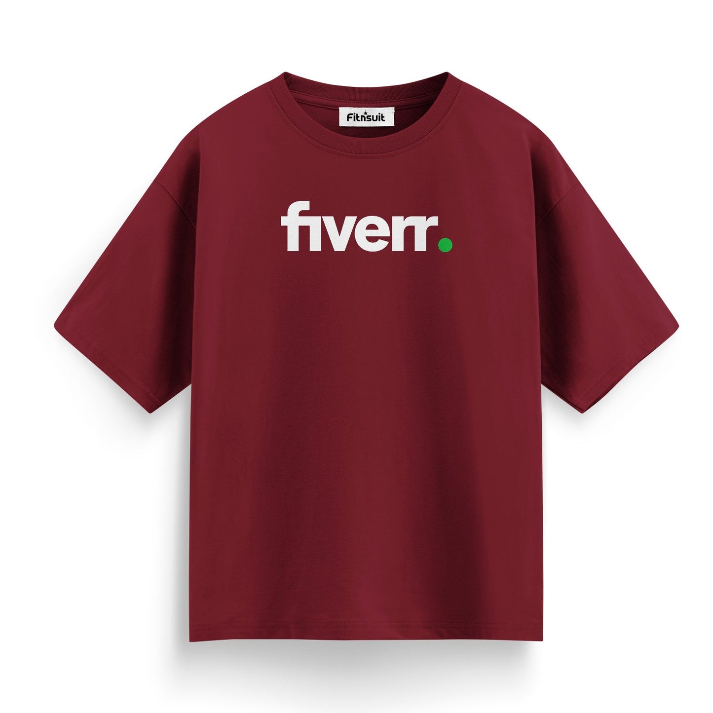 Fiverr White Text on Black Background Freelancer T-Shirt
