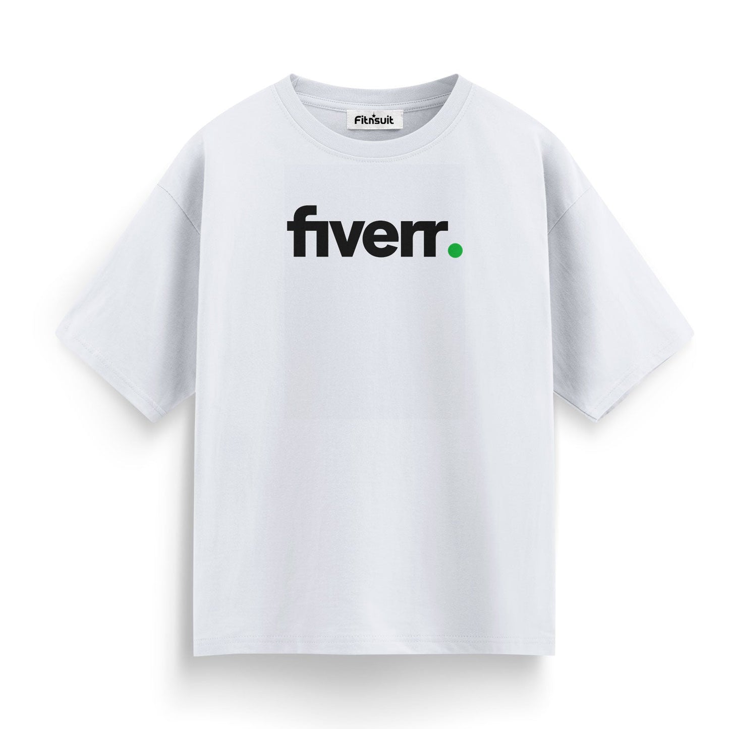 Fiverr White Text on Black Background Freelancer T-Shirt