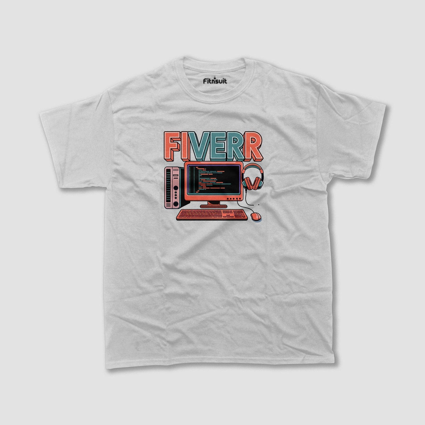 Fiverr Setup with Code Screen Freelancer T-Shirt