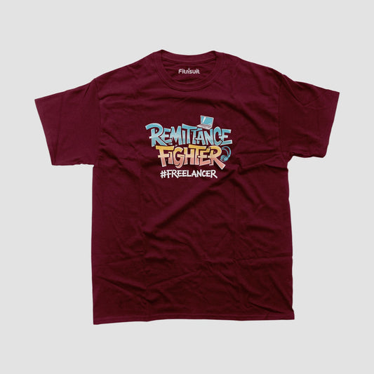 Remittance Fighter #Freelancer Bold Script Freelancer T-Shirt