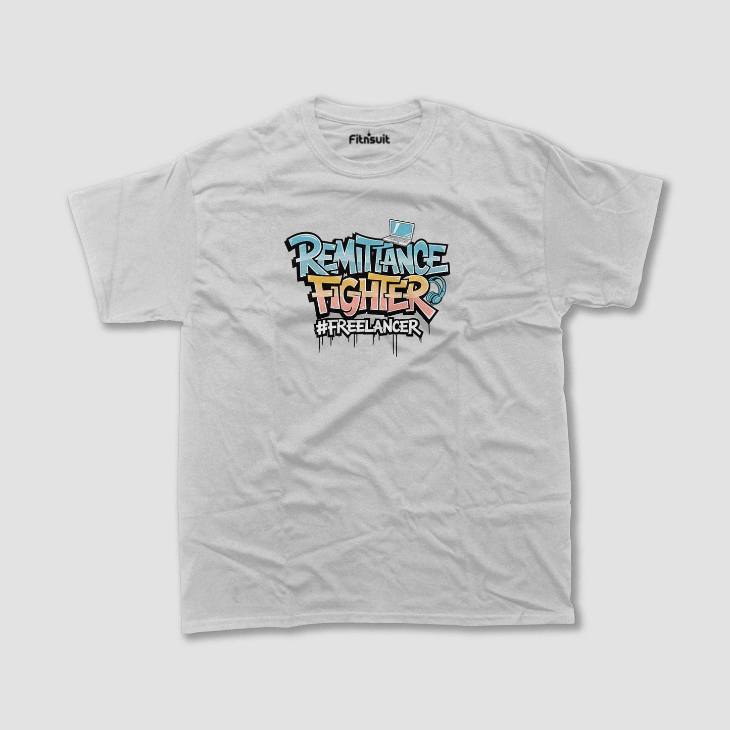 Remittance Fighter #Freelancer Bold Script Freelancer T-Shirt