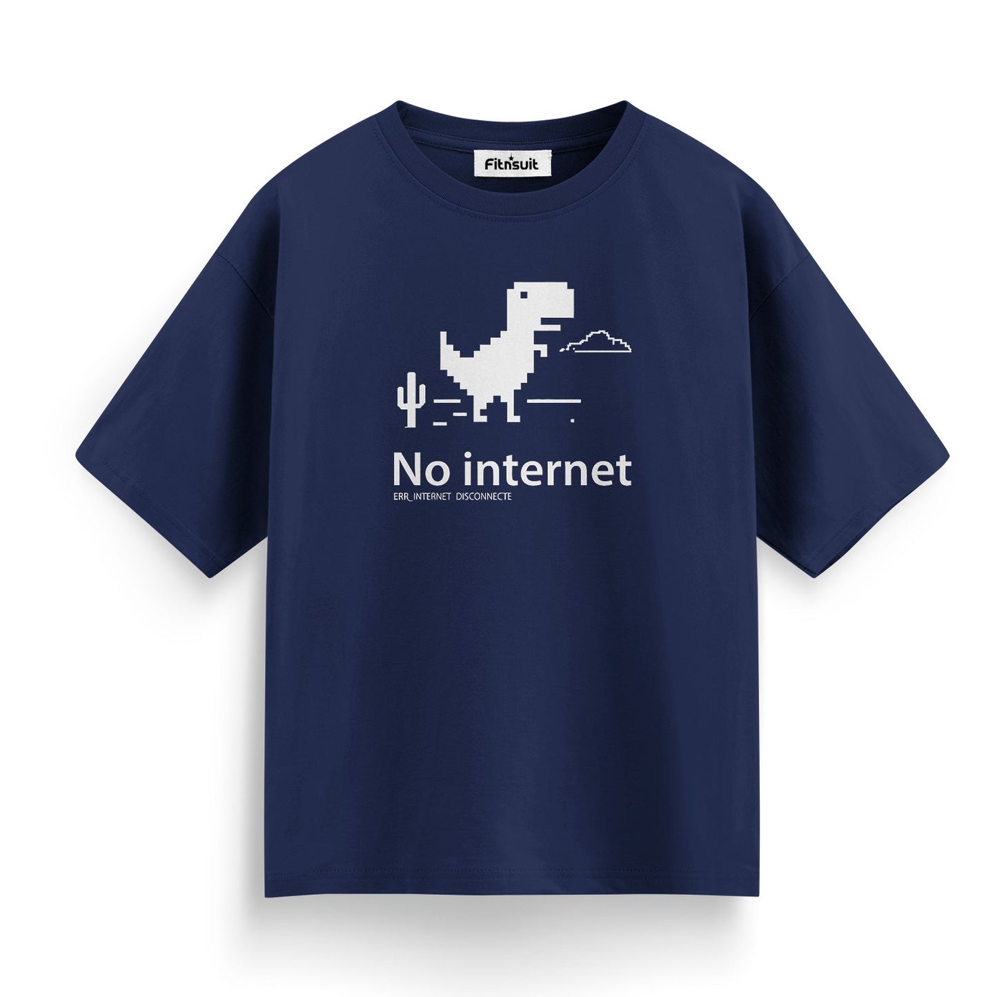 No Internet Chrome Dino Offline Game Freelancer T-Shirt