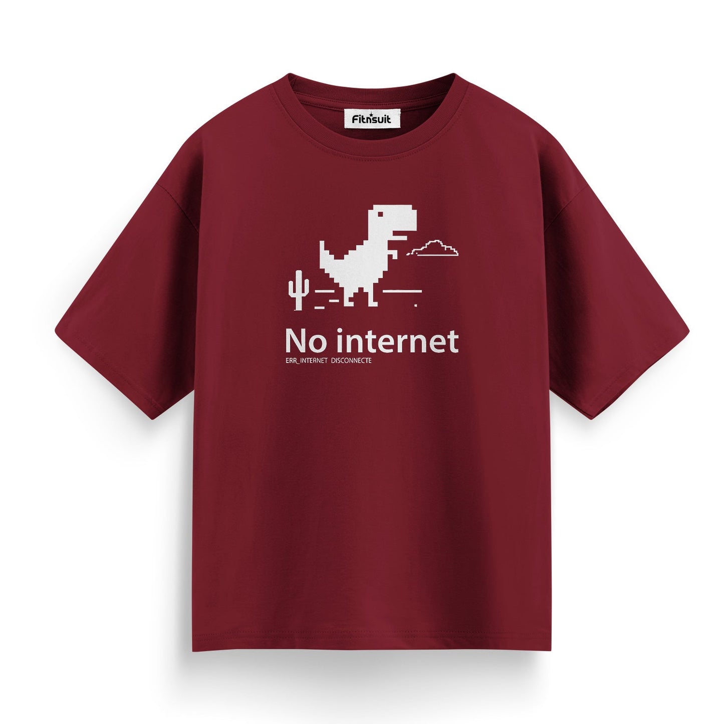No Internet Chrome Dino Offline Game Freelancer T-Shirt