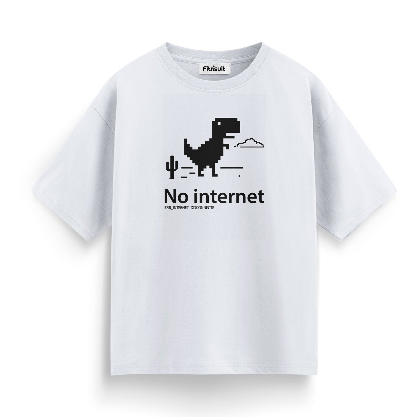 No Internet Chrome Dino Offline Game Freelancer T-Shirt