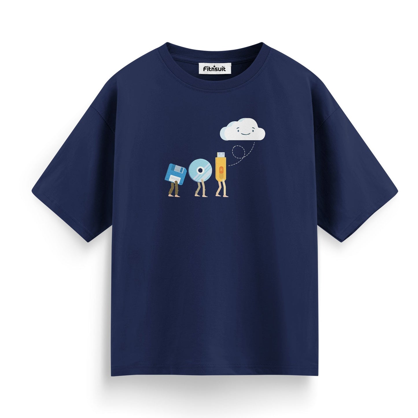Floppy, Disk, USB and Cloud Evolution Graphic Freelancer T-Shirt